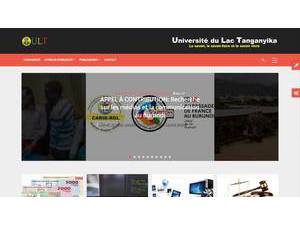 Université du Lac Tanganyika's official website homepage screenshot