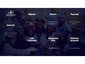 Université Internationale Abulcasis des Sciences de la Santé's official website homepage screenshot