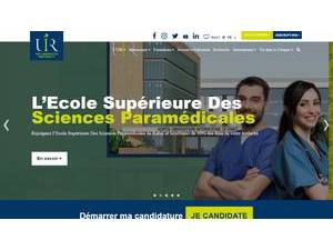 Université Internationale de Rabat's official website homepage screenshot