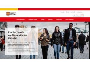 Université Laval's official website homepage screenshot
