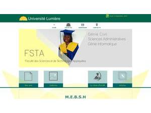 Université Lumière MEBSH's official website homepage screenshot