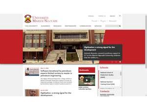 Université Marien Ngouabi's official website homepage screenshot