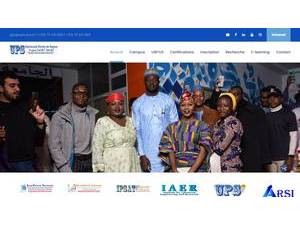 Université Privée de Sousse's official website homepage screenshot