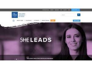 Université Saint-Esprit de Kaslik's official website homepage screenshot