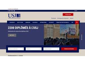 Université Saint-Joseph de Beyrouth's official website homepage screenshot