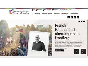 Université Toulouse - Jean Jaurès's official website homepage screenshot