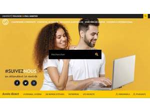 Université Toulouse III - Paul Sabatier's official website homepage screenshot