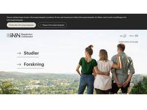 Universitetet i Innlandet's official website homepage screenshot
