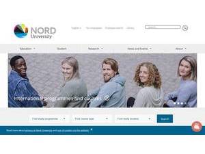Universitetet i Nordland's official website homepage screenshot