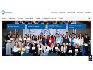 Universiteti Katolik Zoja e Këshillit Të Mirë's official website homepage screenshot