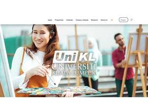 Universiti Kuala Lumpur's official website homepage screenshot