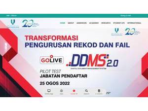 Universiti Malaysia Pahang Al-Sultan Abdullah's official website homepage screenshot