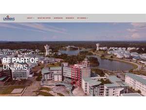 Universiti Malaysia Sarawak's official website homepage screenshot