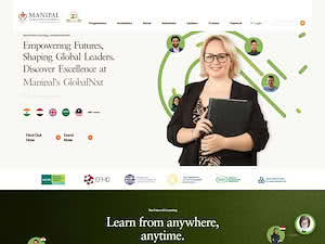 Universiti Manipal GlobalNxt's official website homepage screenshot