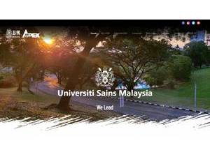 Universiti Sains Malaysia's official website homepage screenshot