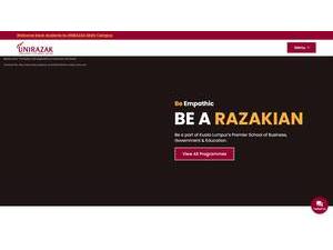 Universiti Tun Abdul Razak's official website homepage screenshot