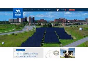 University at Buffalo, State University of New York's official website homepage screenshot