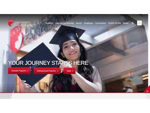 University Canada West's official website homepage screenshot