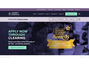 University College Birmingham's official website homepage screenshot