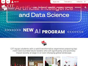 University College Canadian Institute of Technology's official website homepage screenshot