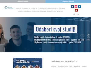 University College EFFECTUS's official website homepage screenshot