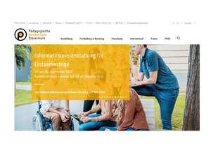 University College of Teacher Education Styria's official website homepage screenshot