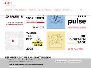 University College of Teacher Education Tyrol's official website homepage screenshot