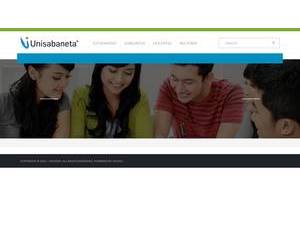 University Corporation of Sabaneta's official website homepage screenshot