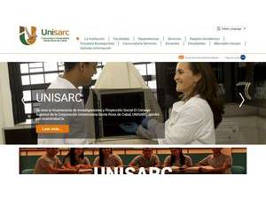 University Corporation of Santa Rosa de Cabal's official website homepage screenshot