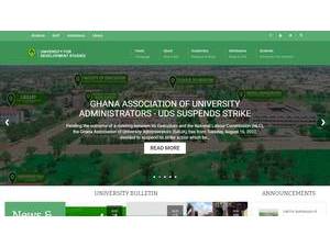 University for Development Studies's official website homepage screenshot