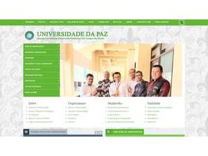 University for Peace's official website homepage screenshot