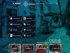 University Foundation of Popayan's official website homepage screenshot