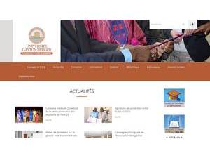University Gaston Berger's official website homepage screenshot