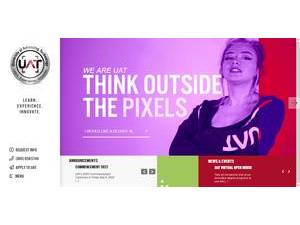 University of Advancing Technology's official website homepage screenshot