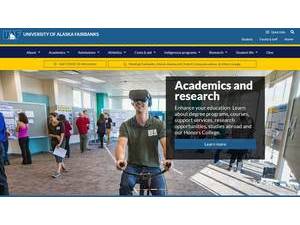 University of Alaska Fairbanks's official website homepage screenshot