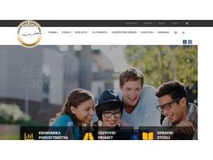 University of Applied Sciences Nikola Tesla in Gospić's official website homepage screenshot