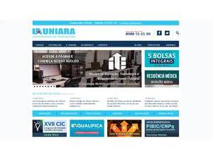 University of Araraquara's official website homepage screenshot