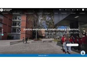 University of Azuay's official website homepage screenshot