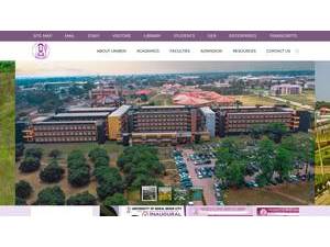 University of Benin's official website homepage screenshot