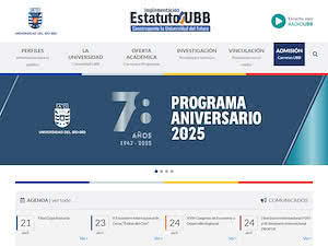 University of Bío Bío's official website homepage screenshot