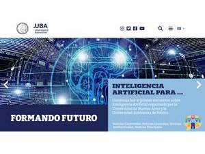 University of Buenos Aires's official website homepage screenshot