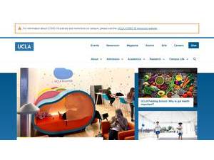 University of California, Los Angeles's official website homepage screenshot