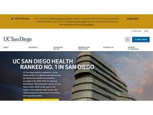 University of California, San Diego's official website homepage screenshot
