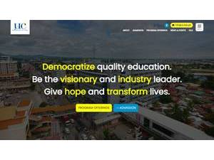 University of Cebu's official website homepage screenshot