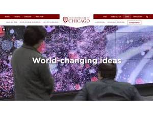 University of Chicago's official website homepage screenshot