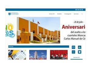 University of Cienfuegos's official website homepage screenshot
