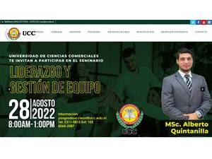 University of Commercial Science's official website homepage screenshot