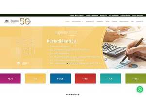 University of Concepción del Uruguay's official website homepage screenshot