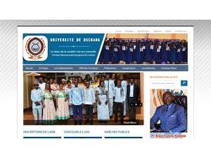 University of Dschang's official website homepage screenshot
