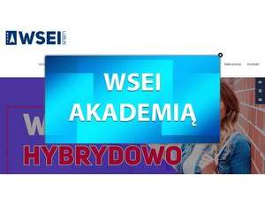 University of Economics and Innovation in Lublin's official website homepage screenshot